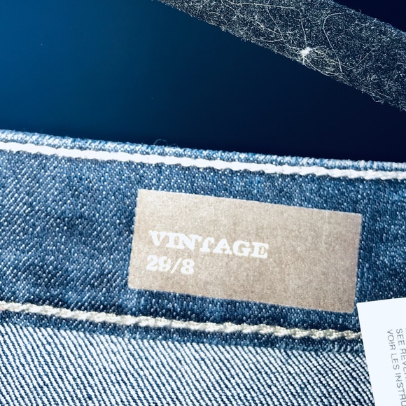 Vintage America Blue Denim Shorts. Like New! SZ 8 - Picture 4 of 7